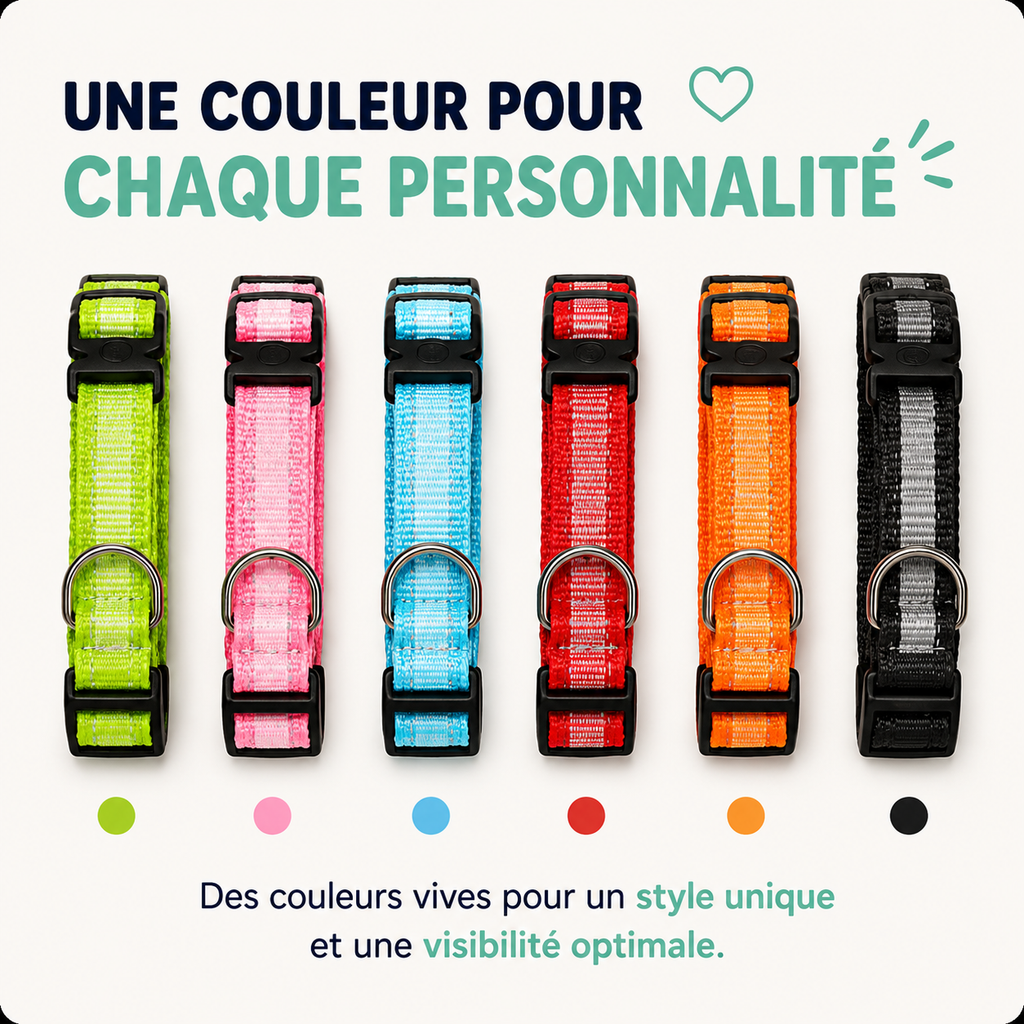 Collier LED pour Chien — Visible la Nuit