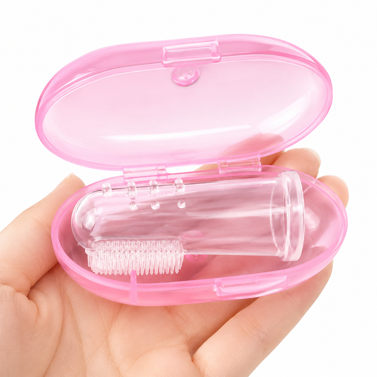 Brosse à Dents Doigt en Silicone pour Chien et Chat — Haleine Fraîche & Dents Saines