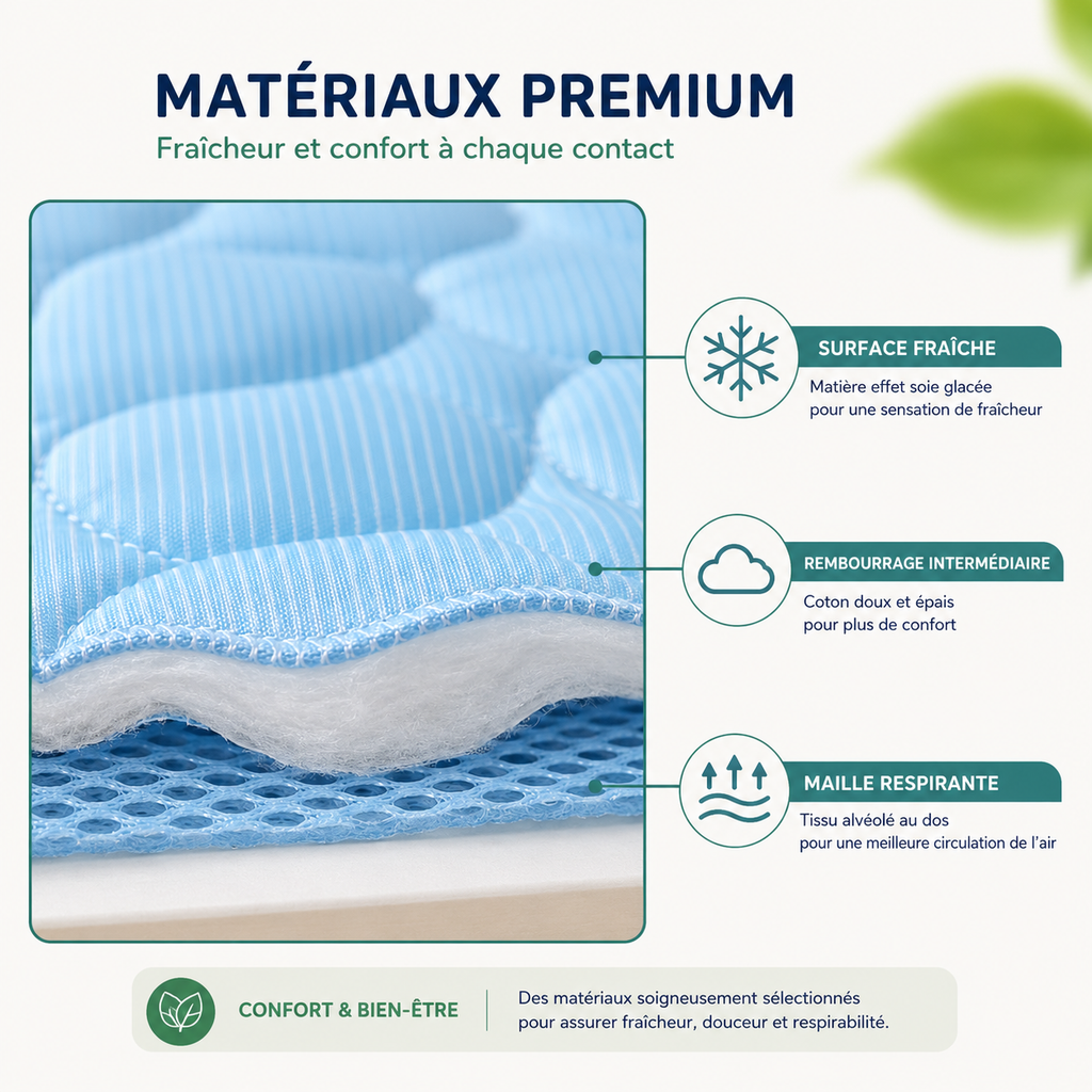 Tapis Rafraîchissant pour Chien — Été, Toutes Tailles