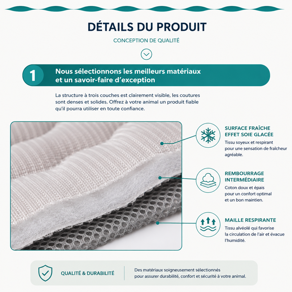 Tapis Rafraîchissant pour Chien — Été, Toutes Tailles