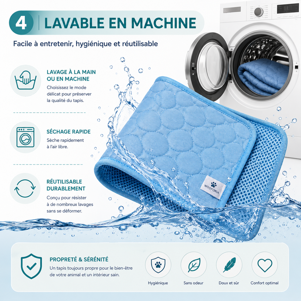 Tapis Rafraîchissant pour Chien — Été, Toutes Tailles