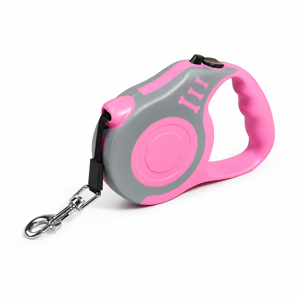 Laisse Rétractable pour Chien et Chat — 3 m ou 5 m, Nylon Résistant