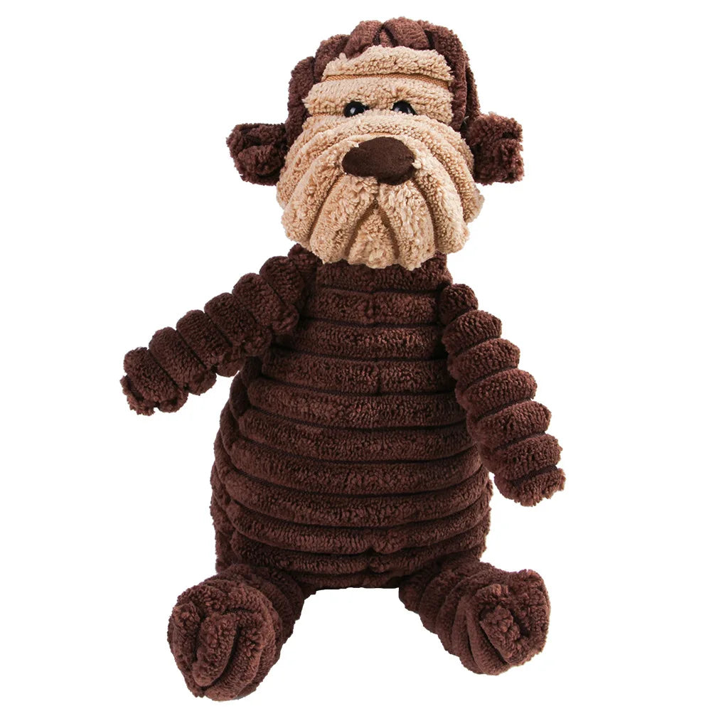 Jouet en Peluche Molaire pour Chien — Nettoyage Dentaire & Anti-Stress