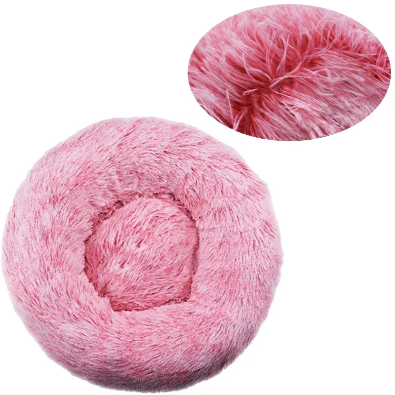 Corbeille Ronde Ultra-Douce pour Chien et Chat — Chaleur & Confort (40 à 90 cm)