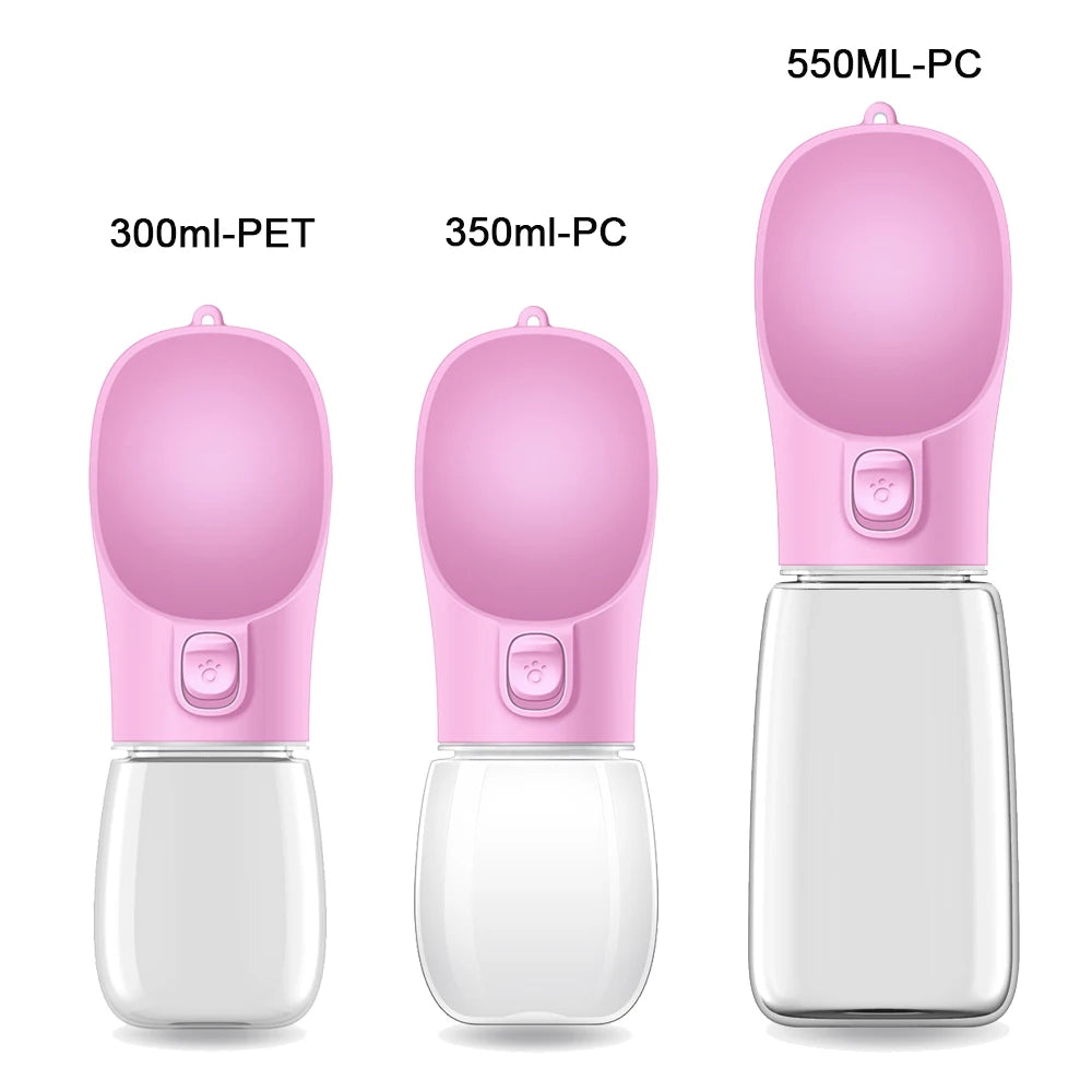 Gourde Portable pour Chien et Chat — Anti-Fuite avec Abreuvoir Intégré (300 à 550 ml)