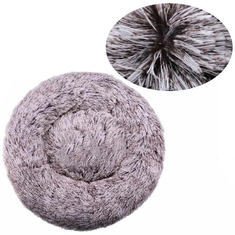 Corbeille Ronde Ultra-Douce pour Chien et Chat — Chaleur & Confort (40 à 90 cm)