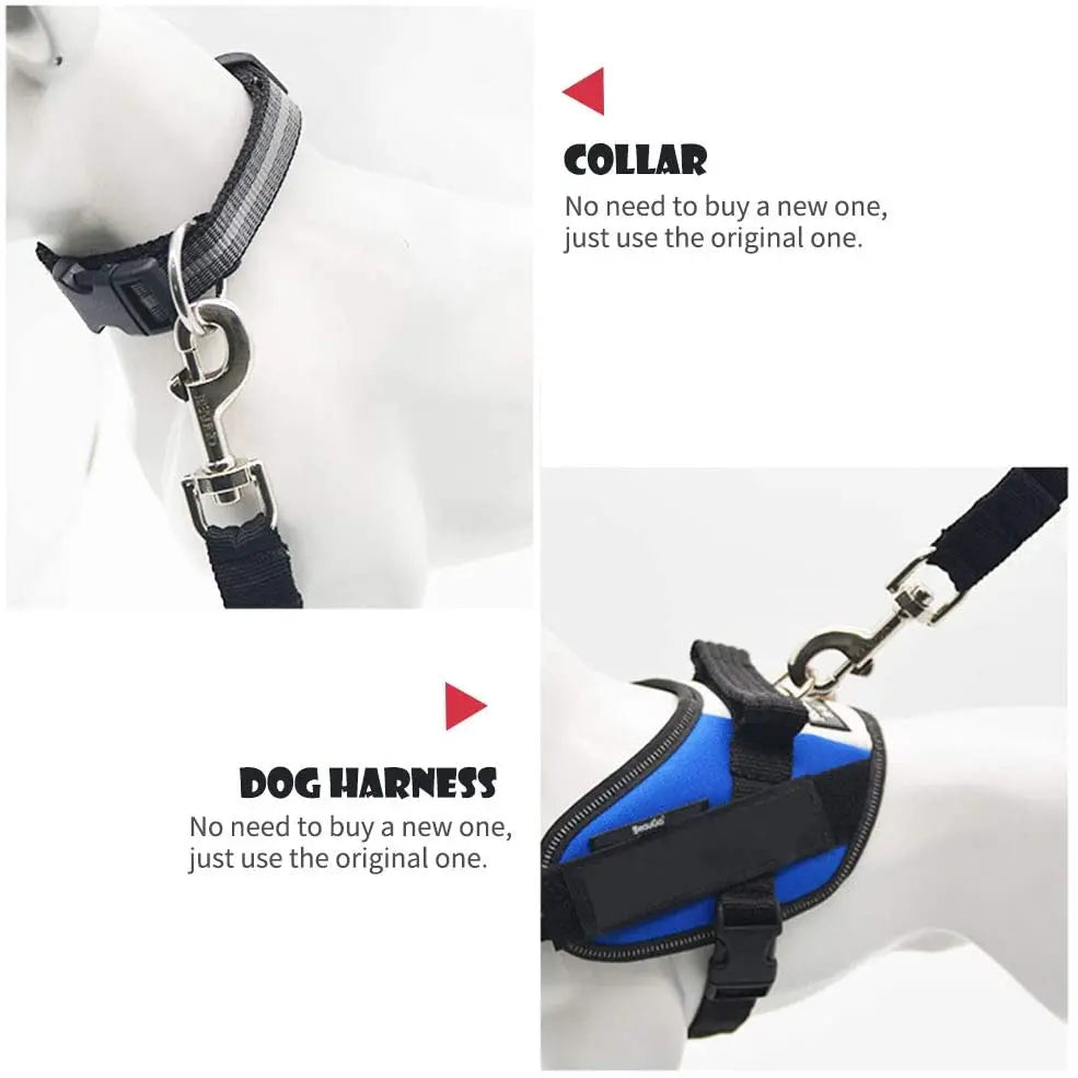 Ceinture de Sécurité Voiture pour Chien et Chat — Ajustable & Résistante