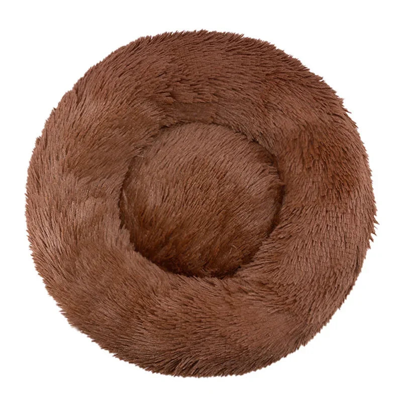 Corbeille Ronde Ultra-Douce pour Chien et Chat — Chaleur & Confort (40 à 90 cm)