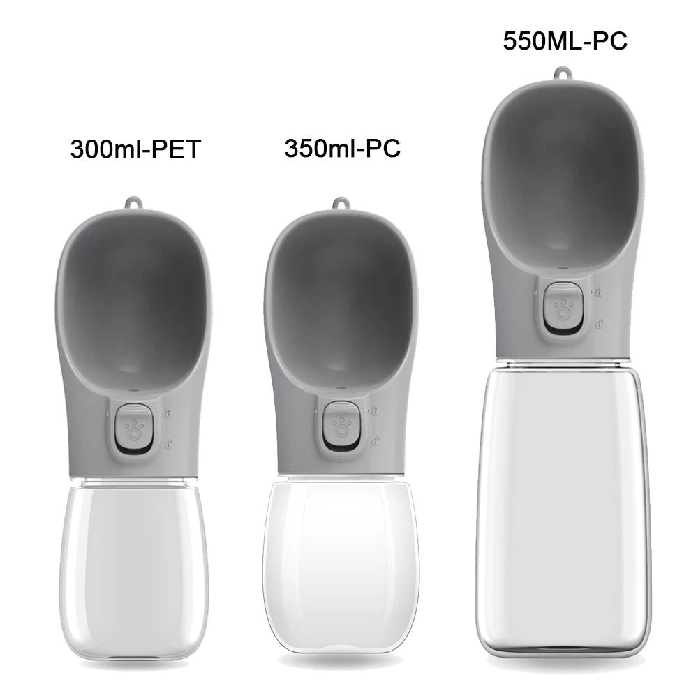 Gourde Portable pour Chien et Chat — Anti-Fuite avec Abreuvoir Intégré (300 à 550 ml)