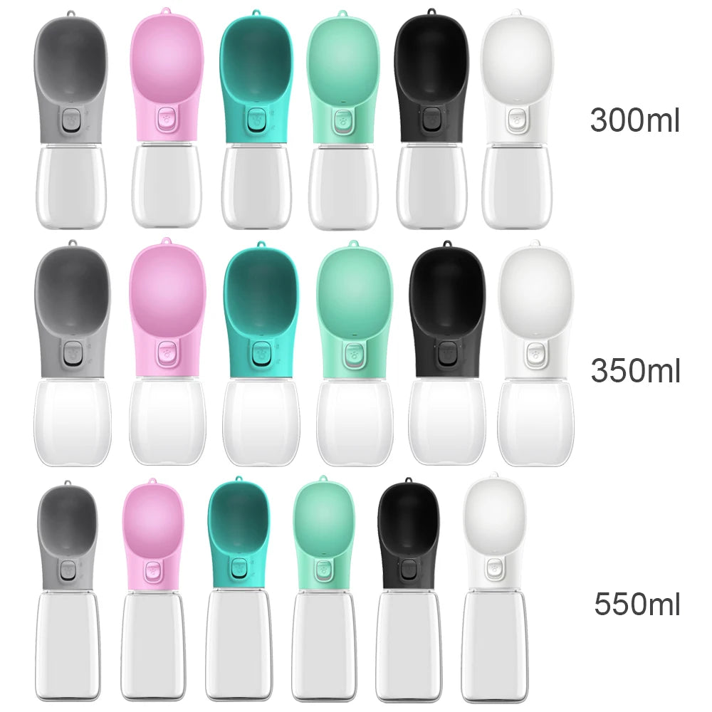 Gourde Portable pour Chien et Chat — Anti-Fuite avec Abreuvoir Intégré (300 à 550 ml)