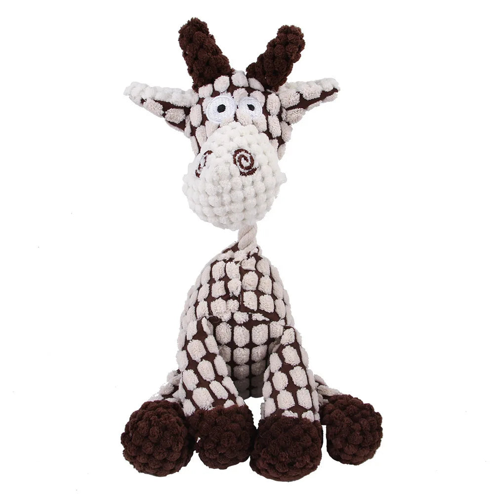Jouet en Peluche Molaire pour Chien — Nettoyage Dentaire & Anti-Stress