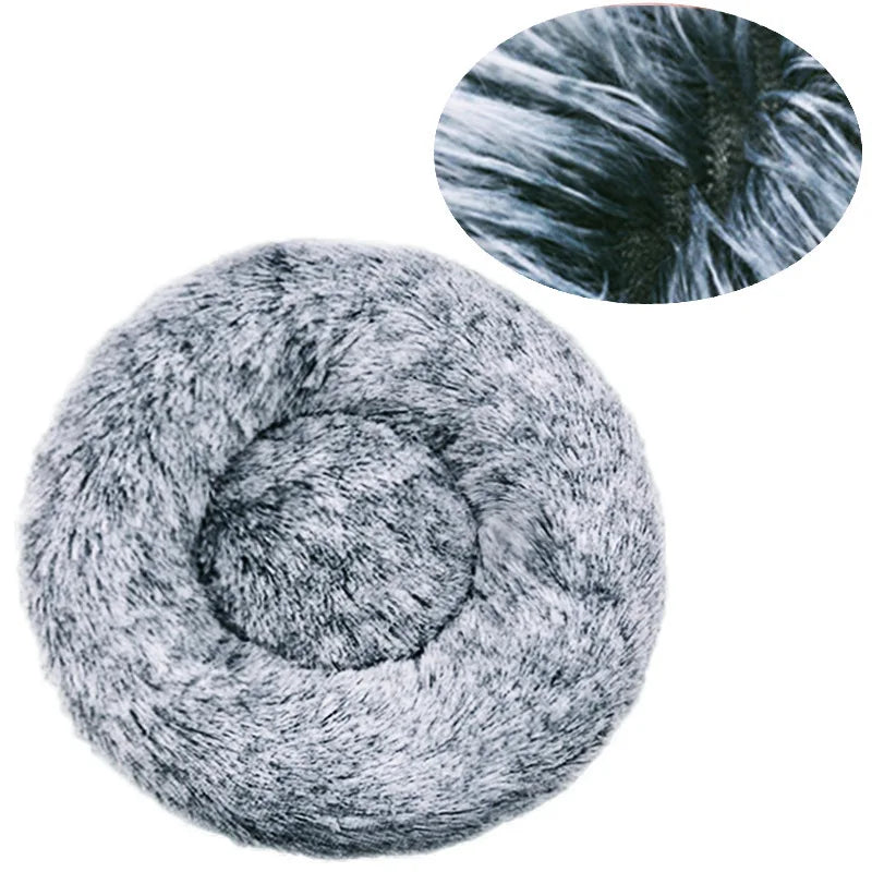 Corbeille Ronde Ultra-Douce pour Chien et Chat — Chaleur & Confort (40 à 90 cm)