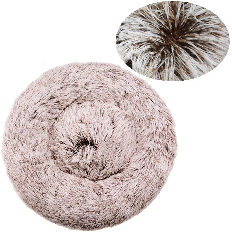 Corbeille Ronde Ultra-Douce pour Chien et Chat — Chaleur & Confort (40 à 90 cm)