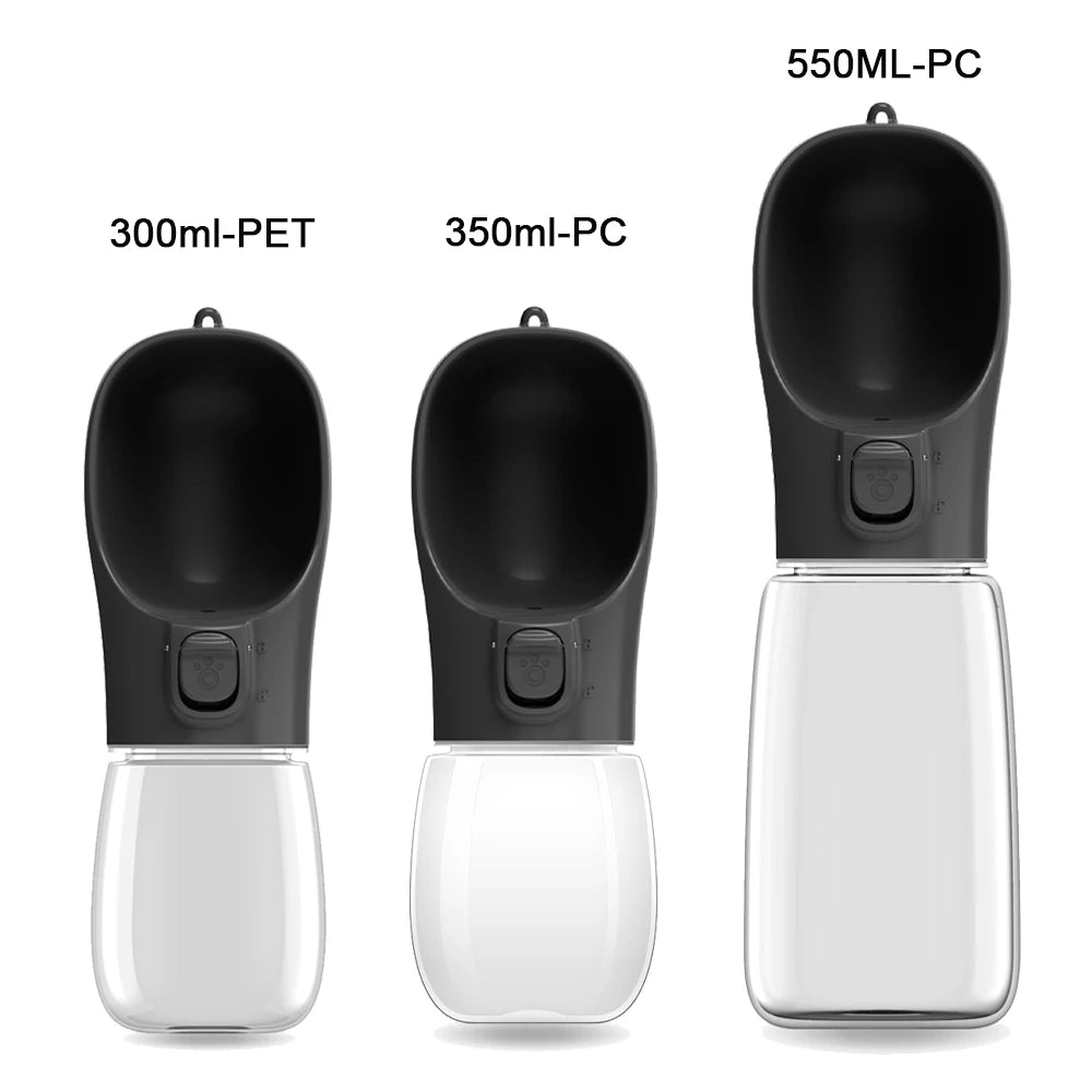 Gourde Portable pour Chien et Chat — Anti-Fuite avec Abreuvoir Intégré (300 à 550 ml)