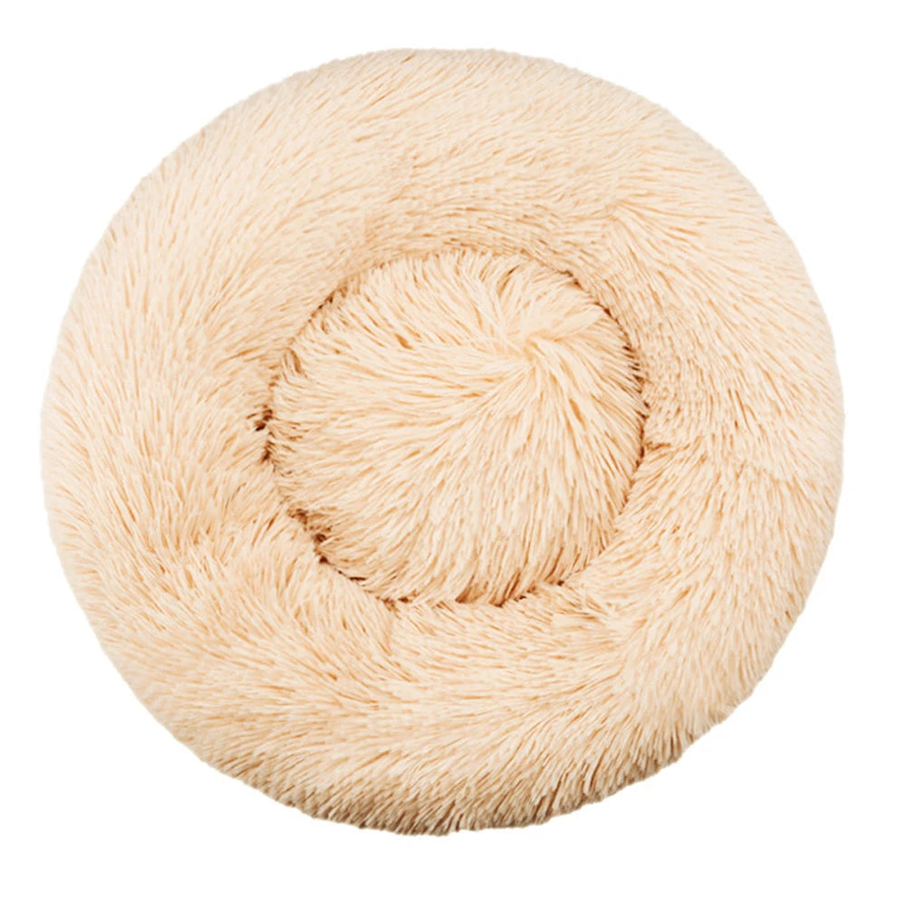 Corbeille Ronde Ultra-Douce pour Chien et Chat — Chaleur & Confort (40 à 90 cm)