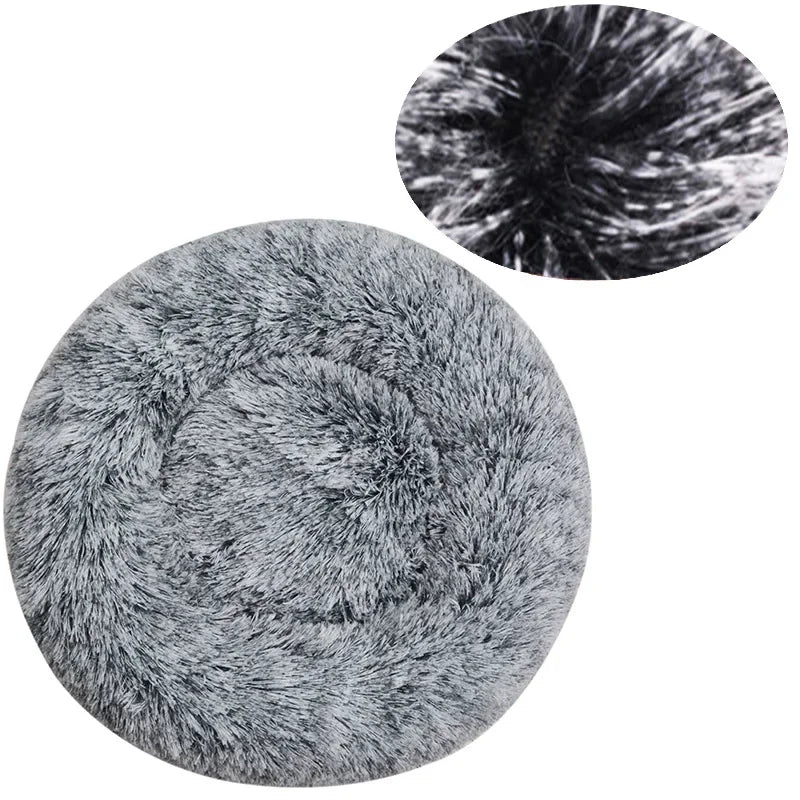 Corbeille Ronde Ultra-Douce pour Chien et Chat — Chaleur & Confort (40 à 90 cm)