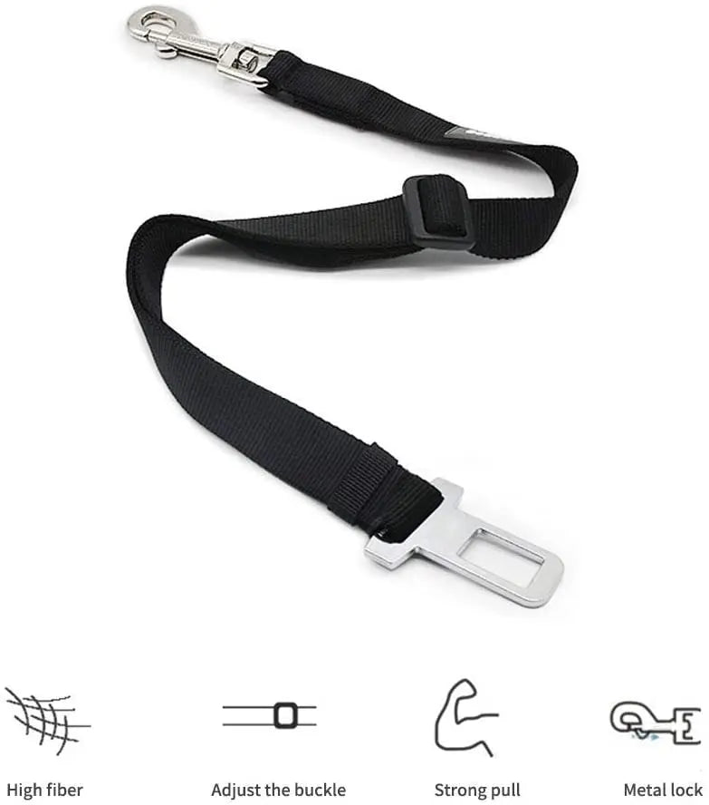 Ceinture de Sécurité Voiture pour Chien et Chat — Ajustable & Résistante