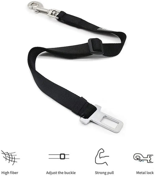 Ceinture de Sécurité Voiture pour Chien et Chat — Ajustable & Résistante