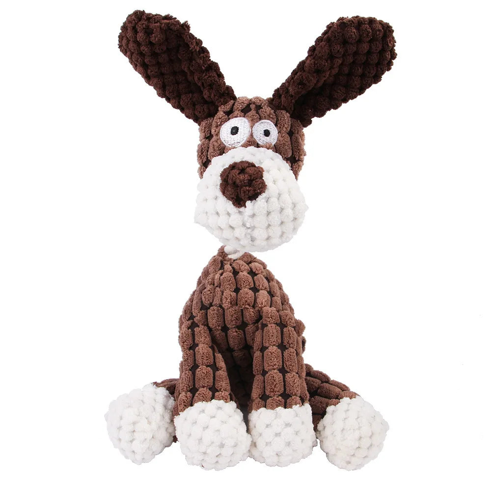 Jouet en Peluche Molaire pour Chien — Nettoyage Dentaire & Anti-Stress