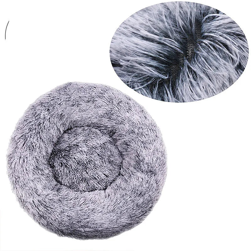 Corbeille Ronde Ultra-Douce pour Chien et Chat — Chaleur & Confort (40 à 90 cm)