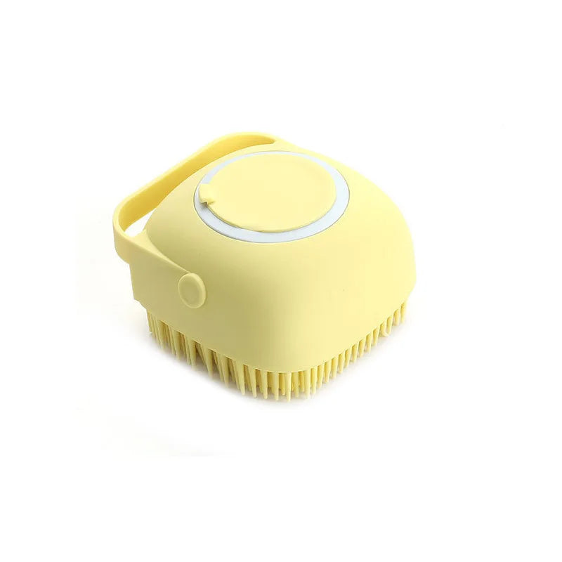 Brosse de Bain en Silicone pour Chien et Chat — Massage & Shampooing