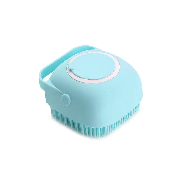 Brosse de Bain en Silicone pour Chien et Chat — Massage & Shampooing