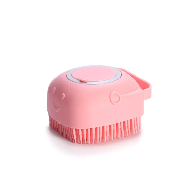 Brosse de Bain en Silicone pour Chien et Chat — Massage & Shampooing