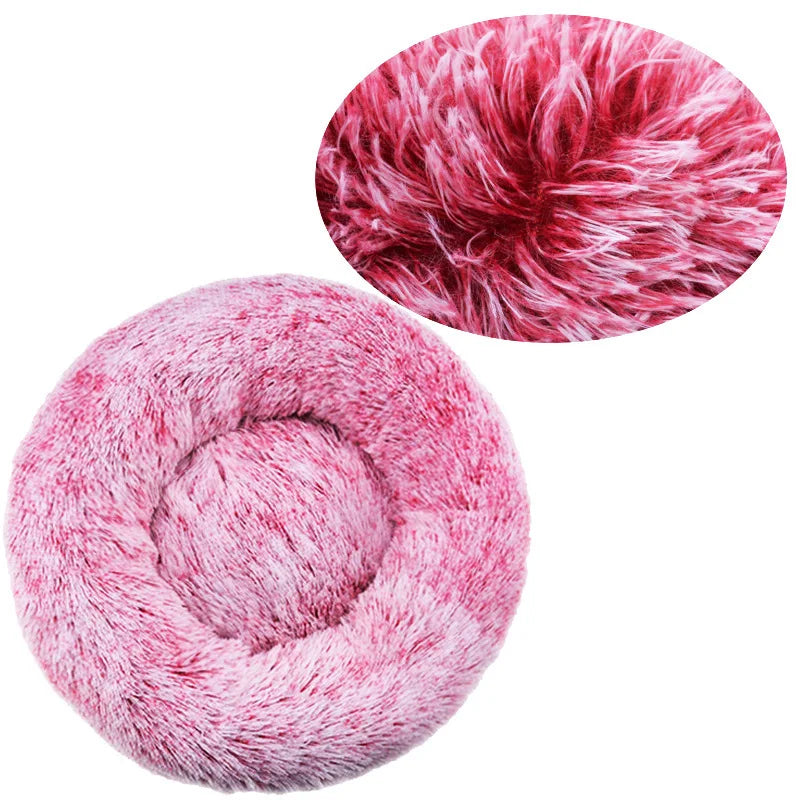 Corbeille Ronde Ultra-Douce pour Chien et Chat — Chaleur & Confort (40 à 90 cm)